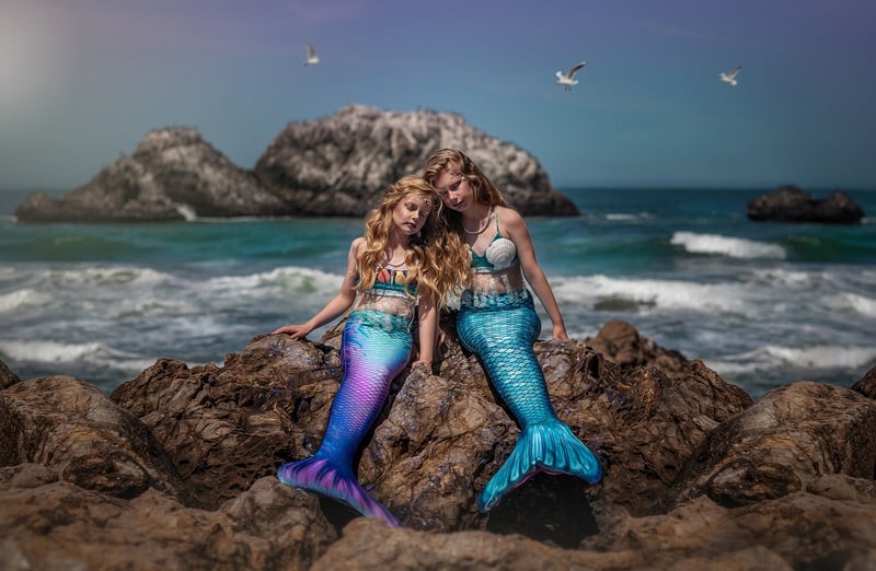 Mermaid in the ocean